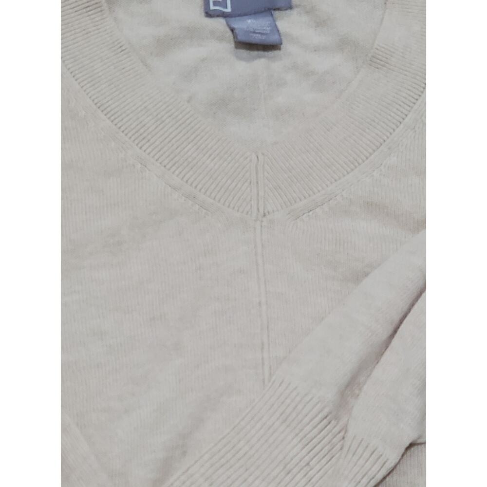 Jcp V-Neck Long Sleeve Wool Blend Womens Sweater Size XL - Picture 3 of 9